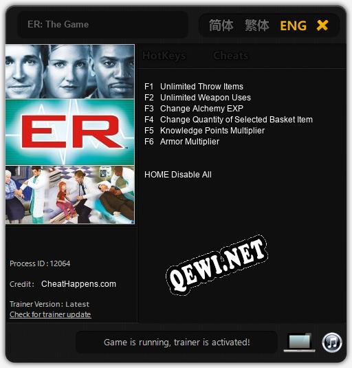 ER: The Game: Читы, Трейнер +6 [CheatHappens.com]