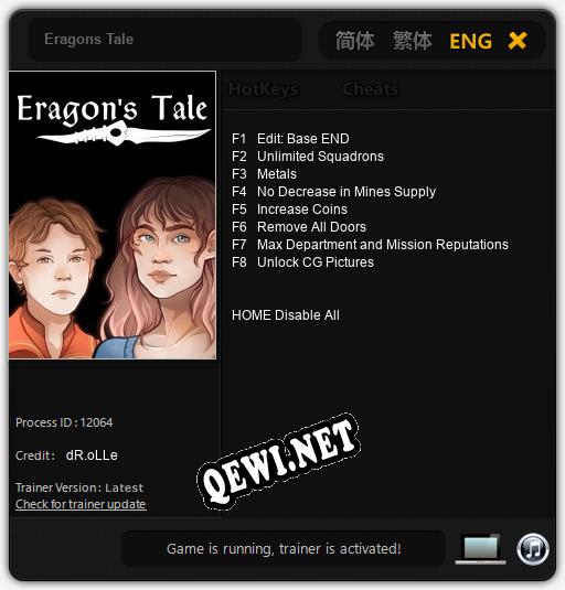Eragons Tale: Читы, Трейнер +8 [dR.oLLe]