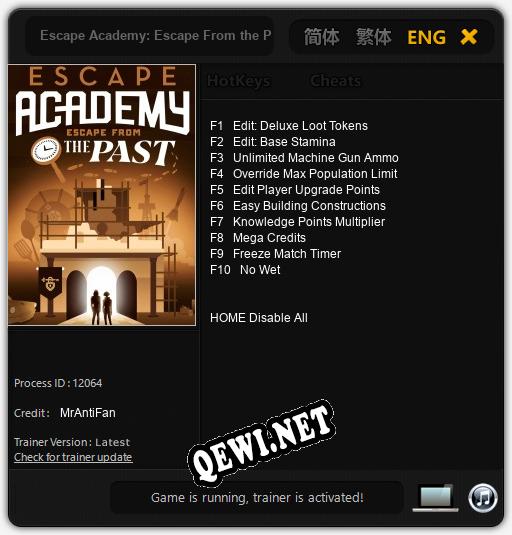 Escape Academy: Escape From the Past: Трейнер +10 [v1.9]