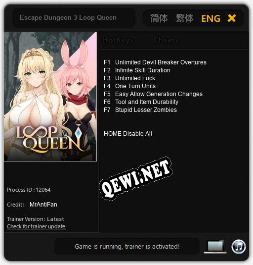 Escape Dungeon 3 Loop Queen: ТРЕЙНЕР И ЧИТЫ (V1.0.27)