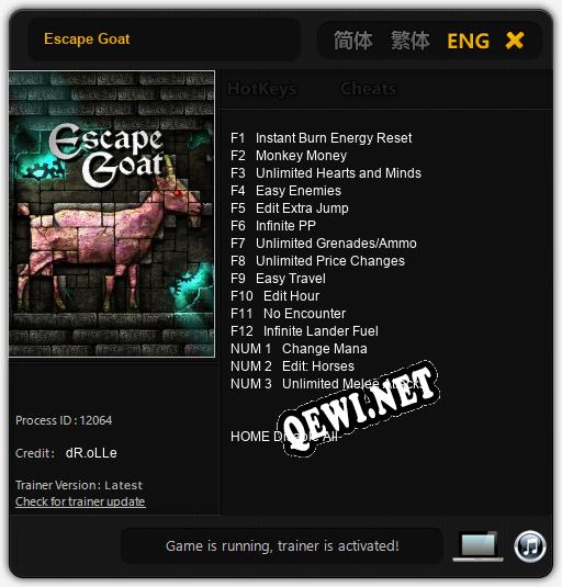 Escape Goat: Читы, Трейнер +15 [dR.oLLe]