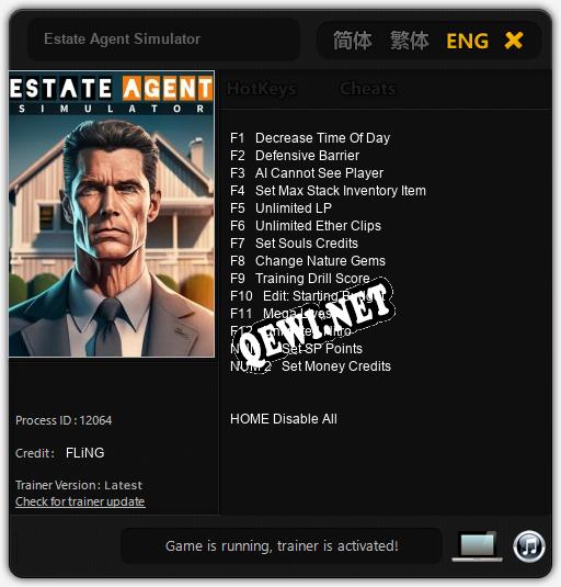Estate Agent Simulator: Трейнер +14 [v1.3]