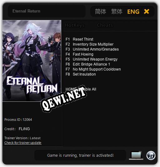 Eternal Return: Трейнер +8 [v1.4]