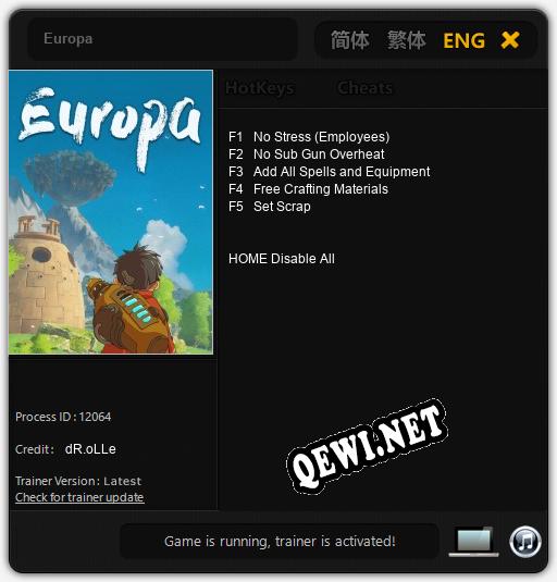 Europa: Читы, Трейнер +5 [dR.oLLe]
