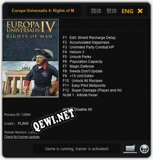 Europa Universalis 4: Rights of Man: Трейнер +13 [v1.4]