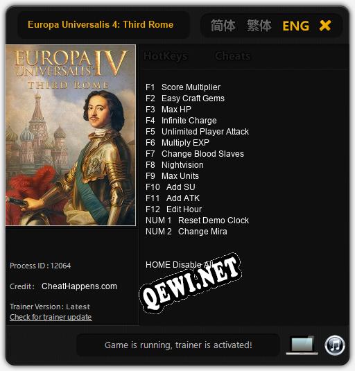 Europa Universalis 4: Third Rome: Трейнер +14 [v1.8]