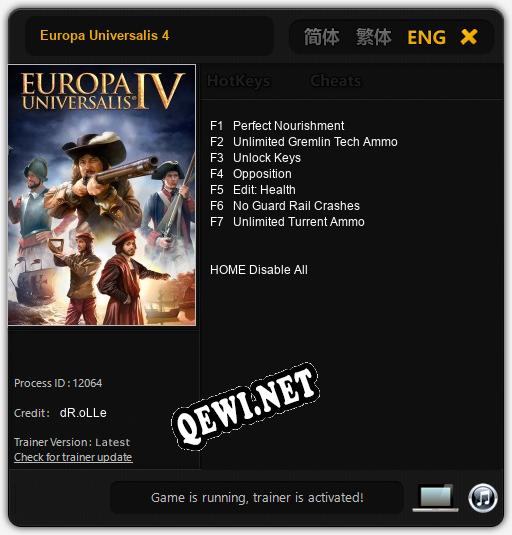 Europa Universalis 4: ТРЕЙНЕР И ЧИТЫ (V1.0.82)