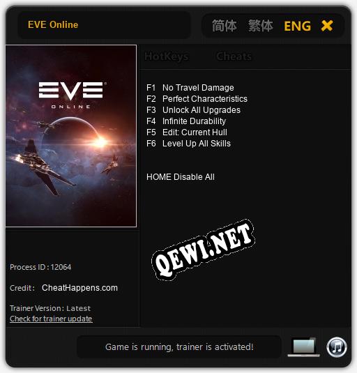 EVE Online: Читы, Трейнер +6 [CheatHappens.com]