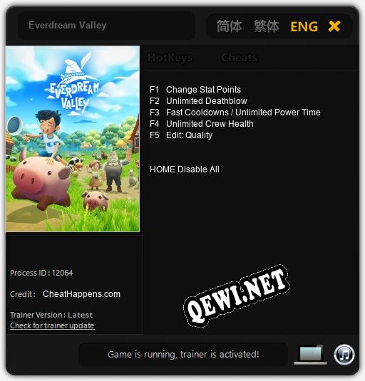 Everdream Valley: ТРЕЙНЕР И ЧИТЫ (V1.0.61)