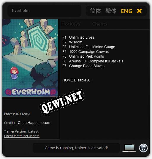 Трейнер для Everholm [v1.0.7]