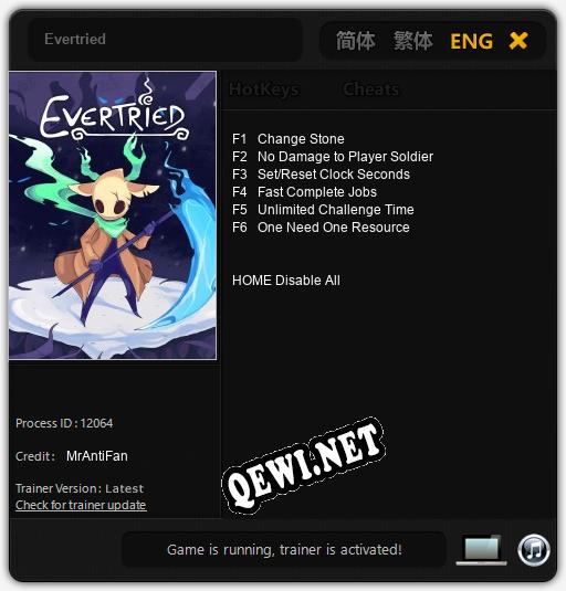 Evertried: ТРЕЙНЕР И ЧИТЫ (V1.0.60)