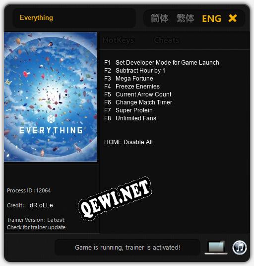 Трейнер для Everything [v1.0.2]