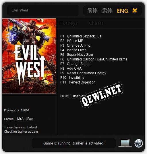 Evil West: Трейнер +11 [v1.1]