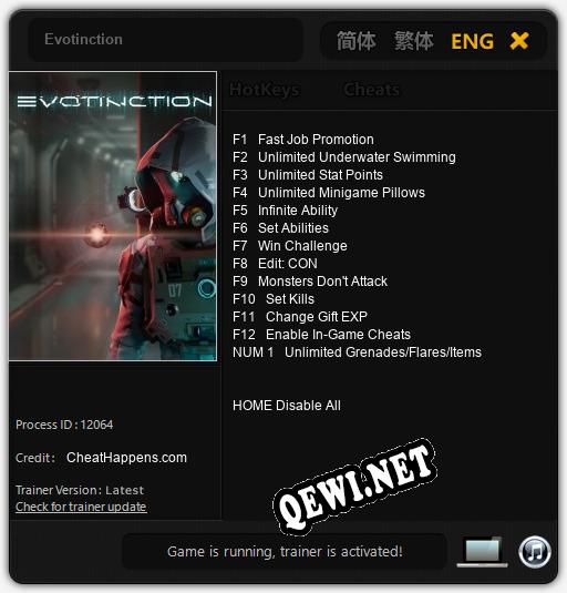 Evotinction: Трейнер +13 [v1.1]