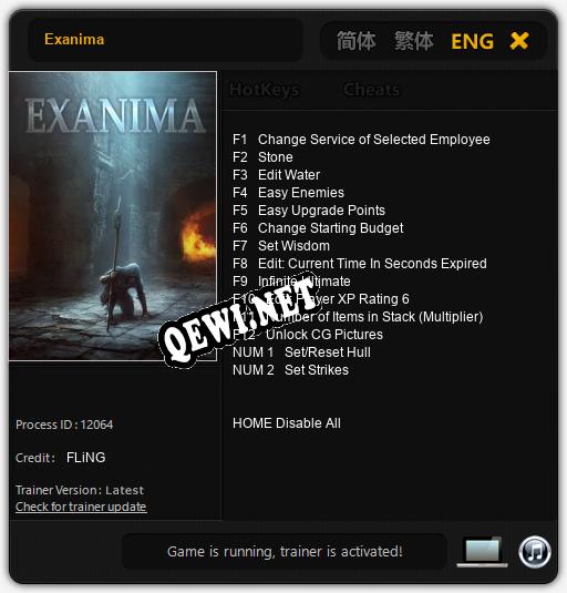 Exanima: Читы, Трейнер +14 [FLiNG]