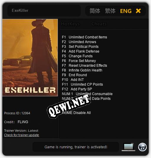 Трейнер для ExeKiller [v1.0.4]