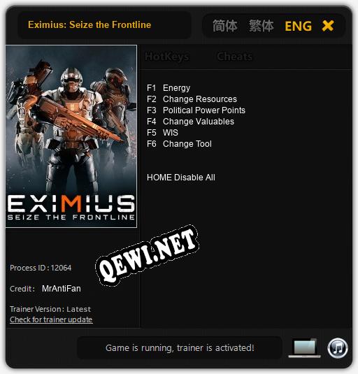 Eximius: Seize the Frontline: Читы, Трейнер +6 [MrAntiFan]