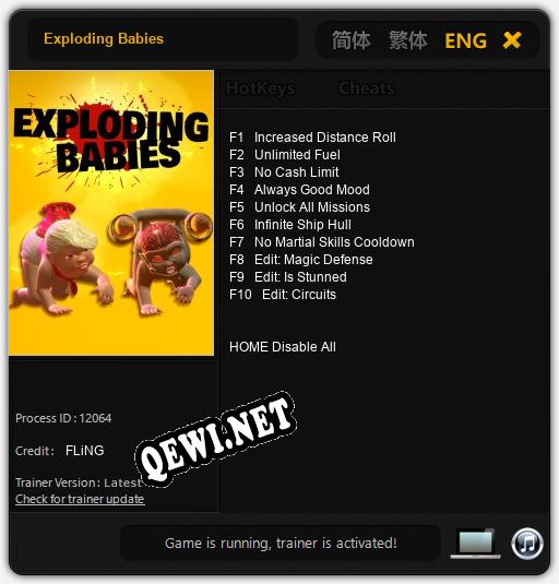 Exploding Babies: Читы, Трейнер +10 [FLiNG]