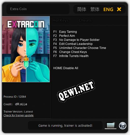Extra Coin: Трейнер +7 [v1.1]