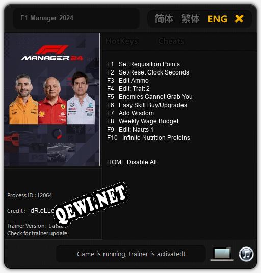 F1 Manager 2024: ТРЕЙНЕР И ЧИТЫ (V1.0.53)