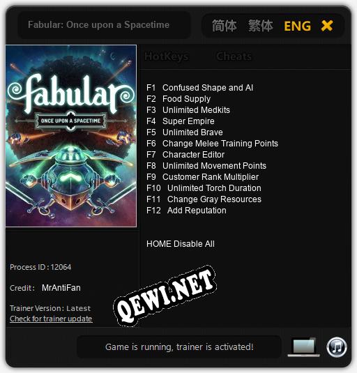 Fabular: Once upon a Spacetime: Читы, Трейнер +12 [MrAntiFan]