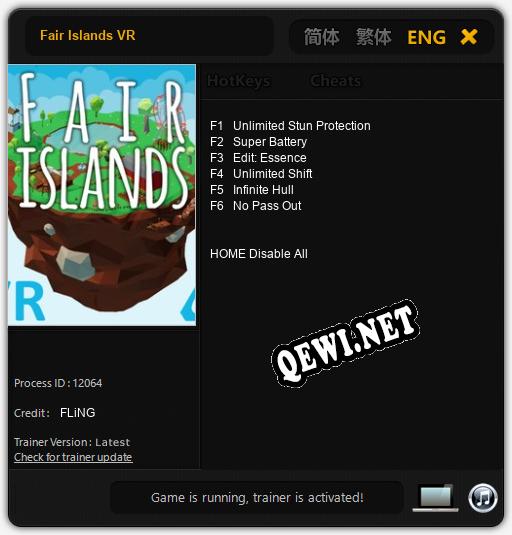 Fair Islands VR: Трейнер +6 [v1.5]