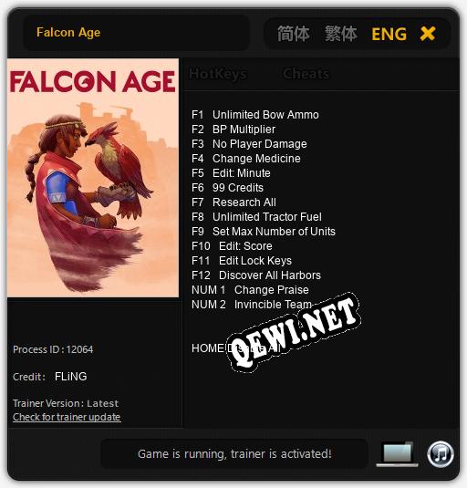 Falcon Age: ТРЕЙНЕР И ЧИТЫ (V1.0.61)