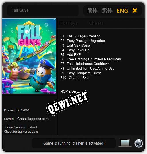 Fall Guys: Трейнер +10 [v1.6]