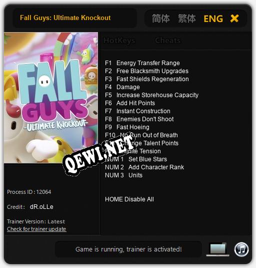Fall Guys: Ultimate Knockout: Трейнер +15 [v1.3]