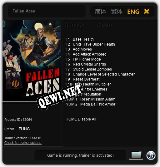 Fallen Aces: ТРЕЙНЕР И ЧИТЫ (V1.0.82)