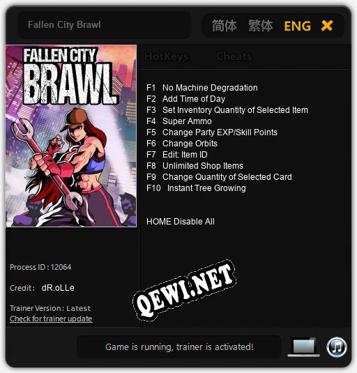 Fallen City Brawl: ТРЕЙНЕР И ЧИТЫ (V1.0.22)