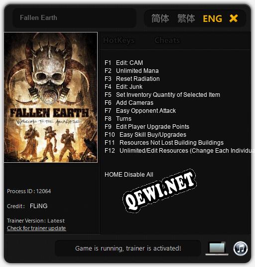 Fallen Earth: Читы, Трейнер +12 [FLiNG]