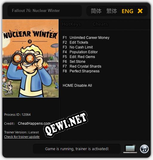 Fallout 76 Nuclear Winter: Трейнер +10 [v1.6]