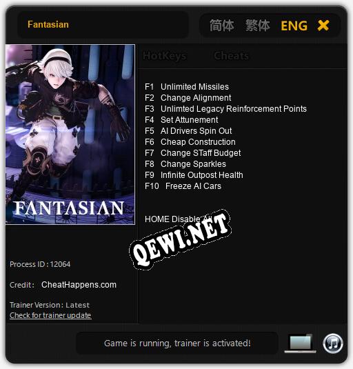 Fantasian: Читы, Трейнер +10 [CheatHappens.com]