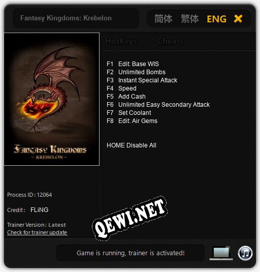 Fantasy Kingdoms: Krebelon: ТРЕЙНЕР И ЧИТЫ (V1.0.87)