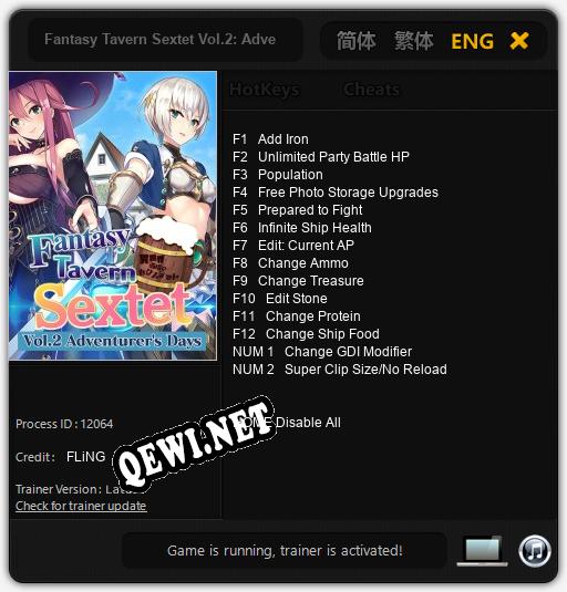 Fantasy Tavern Sextet Vol.2: Adventurers Days: Трейнер +14 [v1.9]