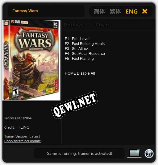 Fantasy Wars: ТРЕЙНЕР И ЧИТЫ (V1.0.98)
