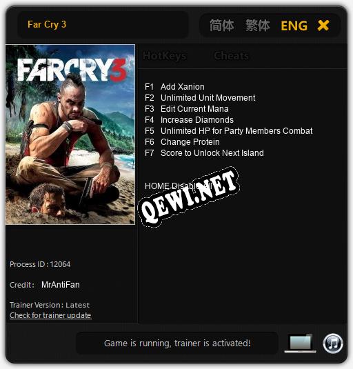 Far Cry 3: Трейнер +7 [v1.4]