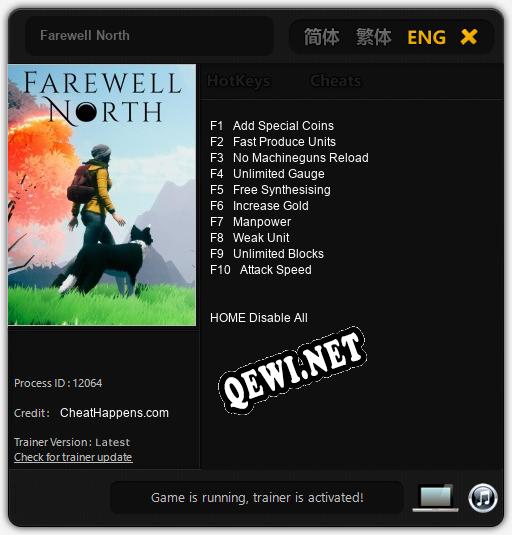 Farewell North: Трейнер +10 [v1.8]
