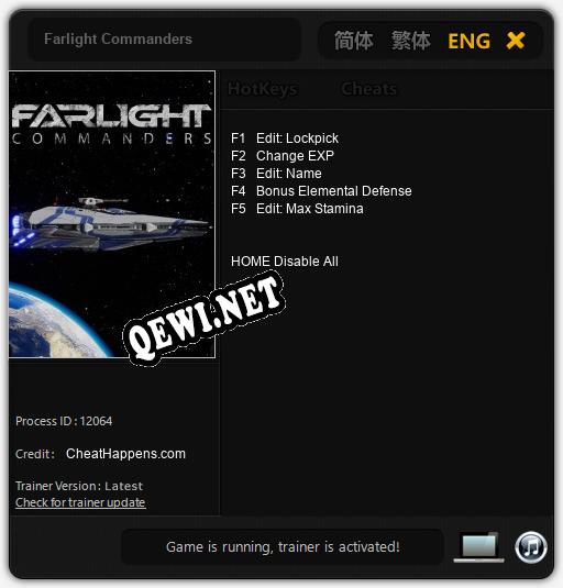 Farlight Commanders: Читы, Трейнер +5 [CheatHappens.com]
