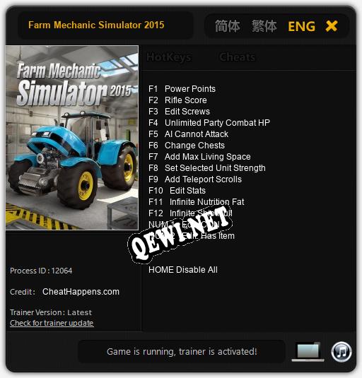 Farm Mechanic Simulator 2015: Трейнер +14 [v1.9]