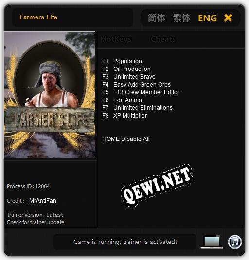 Farmers Life: ТРЕЙНЕР И ЧИТЫ (V1.0.55)