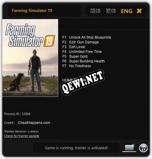 Farming Simulator 19: ТРЕЙНЕР И ЧИТЫ (V1.0.26)