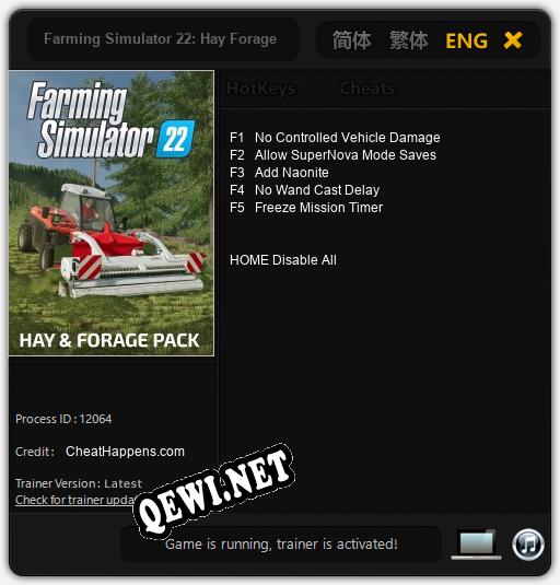 Farming Simulator 22: Hay Forage: ТРЕЙНЕР И ЧИТЫ (V1.0.69)