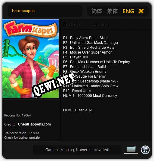 Farmscapes: Трейнер +13 [v1.8]