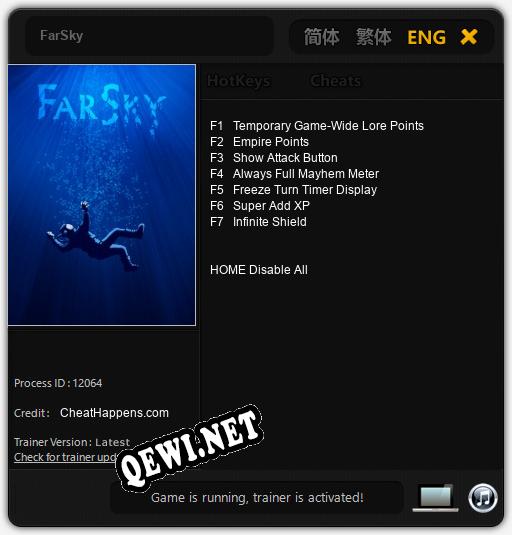 FarSky: Трейнер +7 [v1.2]