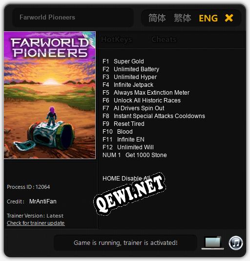 Farworld Pioneers: Трейнер +13 [v1.2]