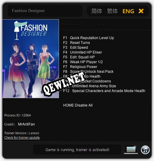 Fashion Designer: Читы, Трейнер +12 [MrAntiFan]