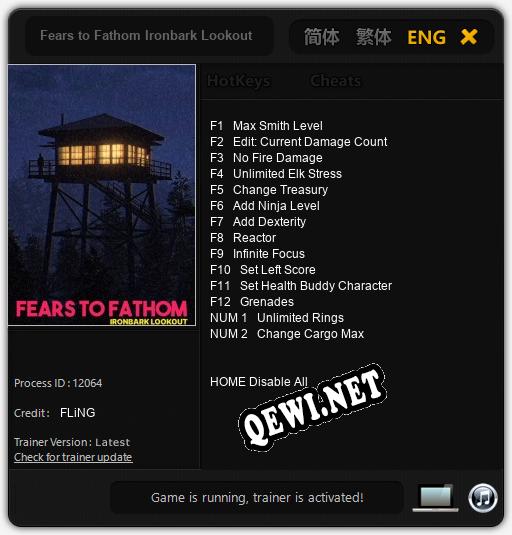 Fears to Fathom Ironbark Lookout: Трейнер +14 [v1.5]