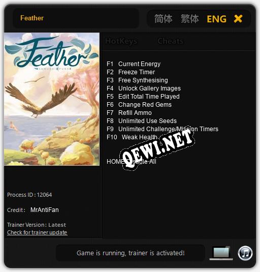 Feather: Читы, Трейнер +10 [MrAntiFan]